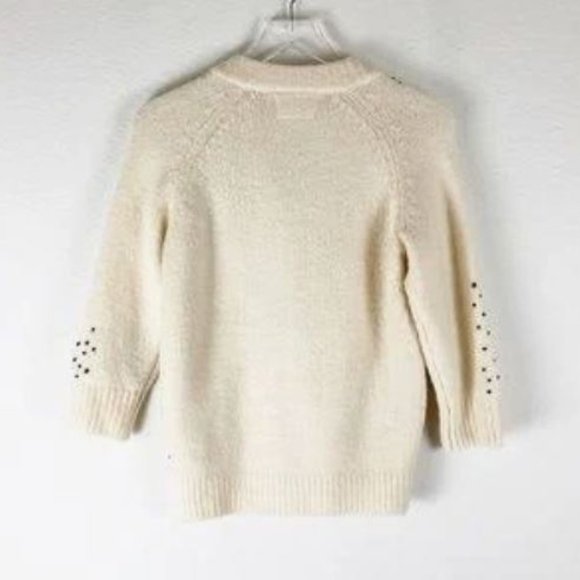 NEW! Anthropologie Field Flower Beaded Sweater. Gorgeous! - Picture 6 of 6